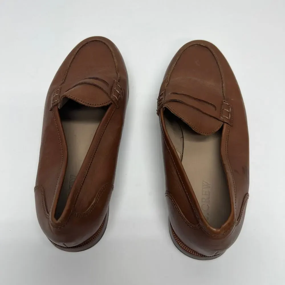 J. Crew Academia Leather Loafers Womens 7.5 School College Work Business Casual